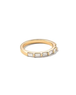 Isabella 14K Yellow Gold Half Eternity Band Ring In White Diamond^Kendra Scott Best