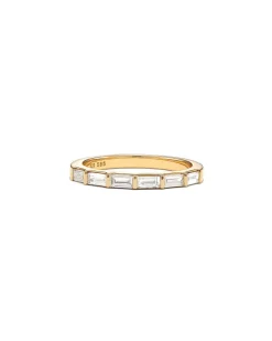 Isabella 14K Yellow Gold Half Eternity Band Ring In White Diamond^Kendra Scott Best