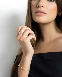 Isa Ring In Pave Diamond And 14K Yellow Gold^Kendra Scott Shop