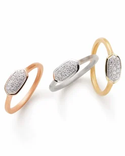 Isa Ring In Pave Diamond And 14K Yellow Gold^Kendra Scott Shop