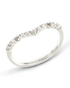 Jaclyn 14K White Gold Band Ring In White Diamond^Kendra Scott Hot