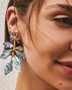 Jaylin Gold Statement Earrings In Abalone Shell^Kendra Scott Clearance