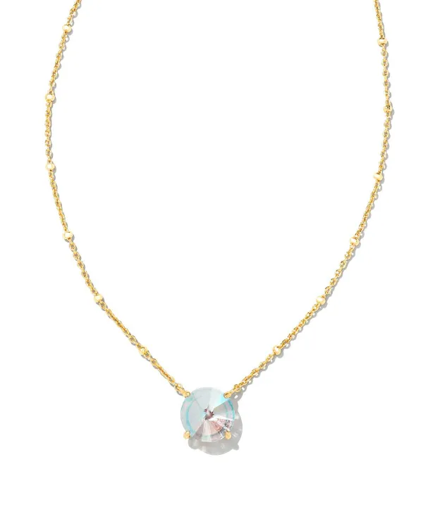 Jolie Gold Pendant Necklace In Dichroic Glass^Kendra Scott Best Sale