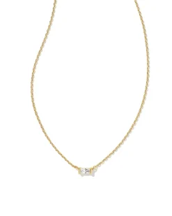 Juliette Gold Pendant Necklace In White Crystal^Kendra Scott Hot