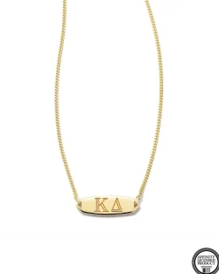 Kappa Delta Pendant Necklace In 18K Gold Vermeil^Kendra Scott Flash Sale