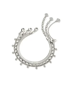 Kassie Set Of 3 Chain Bracelets In Silver^Kendra Scott Fashion
