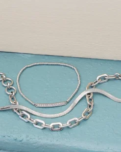 Kassie Set Of 3 Chain Bracelets In Silver^Kendra Scott Fashion