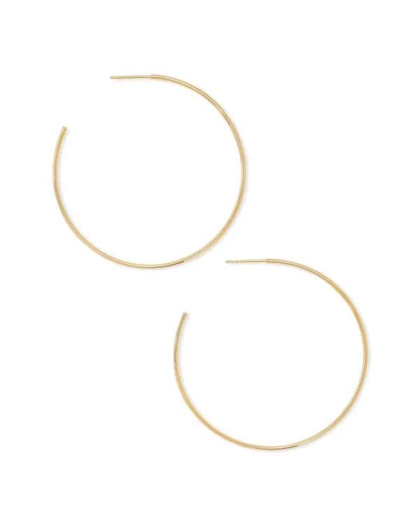 Keeley 50Mm Hoop Earrings In 18K Gold Vermeil^Kendra Scott Fashion