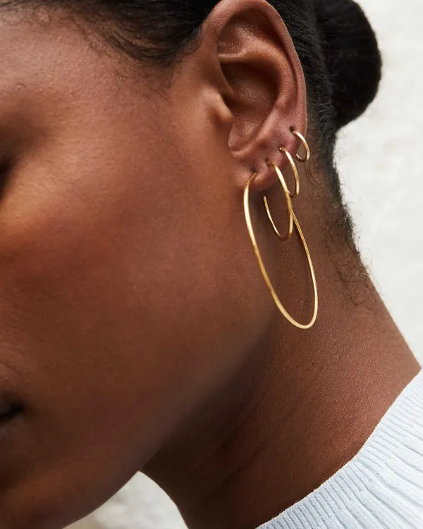Keeley 13Mm Huggie Earrings In 18K Gold Vermeil^Kendra Scott Clearance