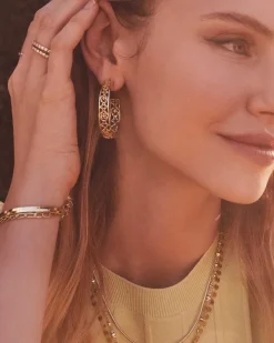 Kelly Hoop Earrings In Gold^Kendra Scott Flash Sale