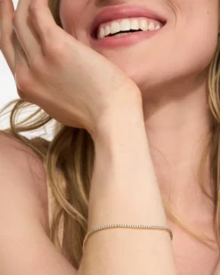 14K Yellow Gold Tennis Bracelet In White Diamond^Kendra Scott Online