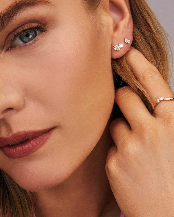Lab Grown White Diamond Toi Et Moi Band Ring In 14K Yellow Gold^Kendra Scott Outlet