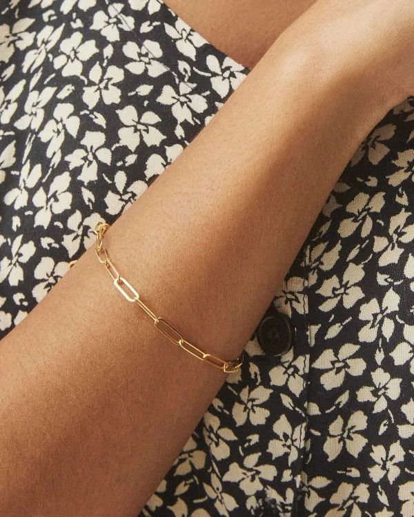 Large Paperclip Chain Bracelet In 18K Gold Vermeil^Kendra Scott Hot