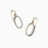 Lee 14K Yellow Gold Open Frame Earrings In White Diamond^Kendra Scott New