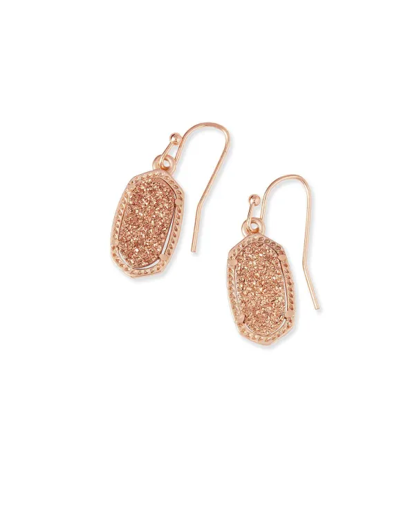 Lee Rose Gold Drop Earrings In Rose Gold Drusy^Kendra Scott New