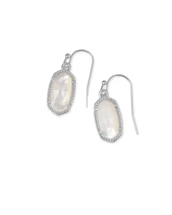 Lee Silver Drop Earrings In Ivory Mother-Of-Pearl^Kendra Scott Cheap