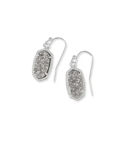 Lee Silver Drop Earrings In Platinum Drusy^Kendra Scott Online