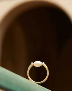 Leighton Gold Pearl Band Ring In White Pearl^Kendra Scott Discount