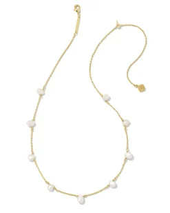 Leighton Gold Pearl Strand Necklace In White Pearl^Kendra Scott Fashion