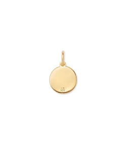 Letter A Coin Charm In 18K Gold Vermeil^Kendra Scott New