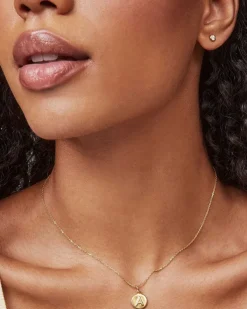 Letter A Coin Charm In 18K Gold Vermeil^Kendra Scott New