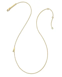 Letter A Inline Initial Necklace In 18K Gold Vermeil^Kendra Scott Best Sale
