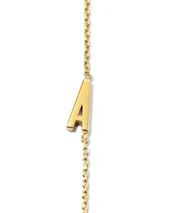 Letter A Inline Initial Necklace In 18K Gold Vermeil^Kendra Scott Best Sale