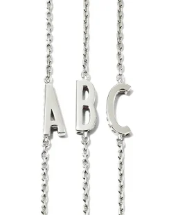 Letter A Inline Initial Necklace In Sterling Silver^Kendra Scott Cheap