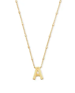 Letter A Pendant Necklace In Gold^Kendra Scott Discount