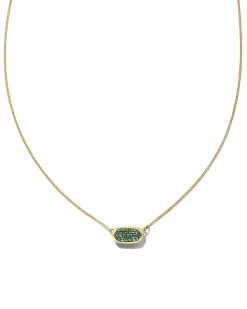 Lisa 14K Yellow Gold Pendant Necklace In Emerald^Kendra Scott Cheap