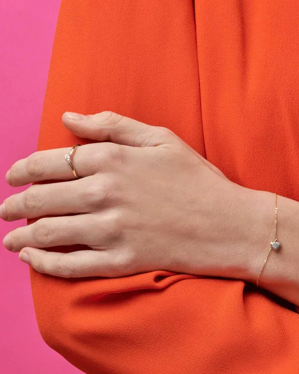 Madeline 14K Yellow Gold Delicate Chain Bracelet In White Diamond^Kendra Scott Cheap