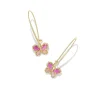 Mae Gold Butterfly Wire Drop Earrings In Azalea Pink Mix^Kendra Scott Sale