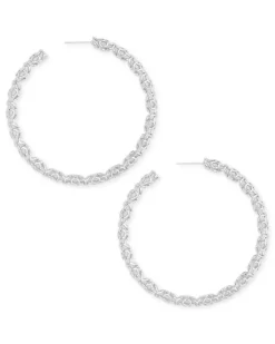 Maggie Hoop Earrings In Silver Filigree^Kendra Scott Cheap
