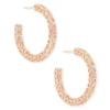 Maggie Small Hoop Earrings In Gold Filigree^Kendra Scott New