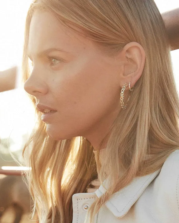 Maggie Small Hoop Earrings In Rose Gold Filigree^Kendra Scott Online