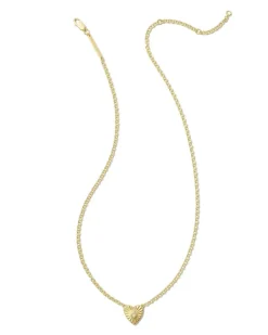 Maia 18K Gold Vermeil Heartburst Pendant Necklace In White Sapphire^Kendra Scott Clearance