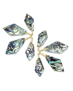 Malika Gold Statement Earrings In Abalone Shell^Kendra Scott Store