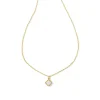 Mallory Gold Small Short Pendant Necklace In Iridescent Drusy^Kendra Scott Cheap