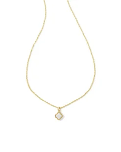 Mallory Gold Small Short Pendant Necklace In Iridescent Drusy^Kendra Scott Cheap