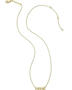 Mama 18K Gold Vermeil Sparkle Pendant Necklace In White Topaz^Kendra Scott Hot