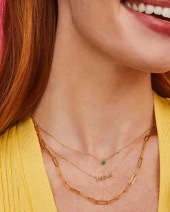 Mama 18K Gold Vermeil Sparkle Pendant Necklace In White Topaz^Kendra Scott Hot