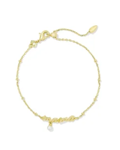 Mama Script Delicate Chain Bracelet In Gold^Kendra Scott Hot