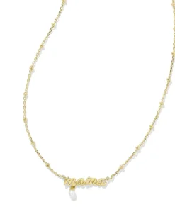 Mama Script Pendant Necklace In Gold^Kendra Scott Hot