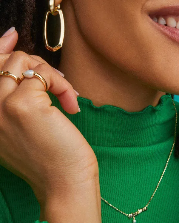 Mama Script Pendant Necklace In Gold^Kendra Scott Hot