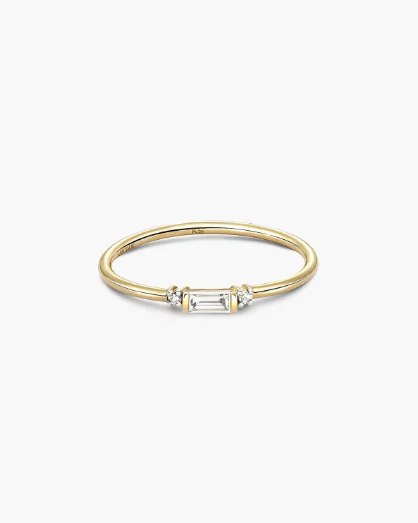Maria 14K Yellow Gold Band Ring In White Diamond^Kendra Scott Best Sale