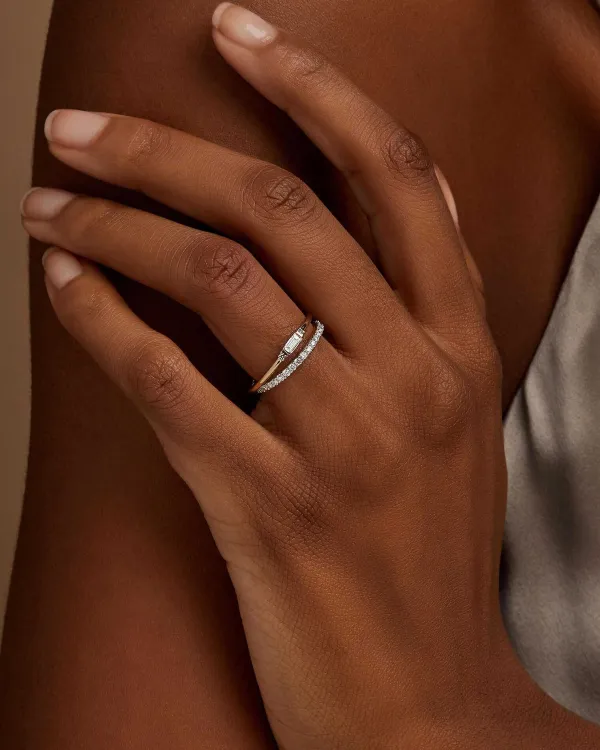 Maria 14K Yellow Gold Band Ring In White Diamond^Kendra Scott Best Sale