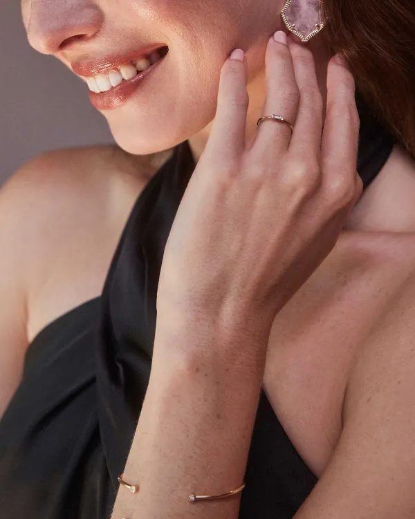 Maria 14K Yellow Gold Band Ring In White Diamond^Kendra Scott Best Sale