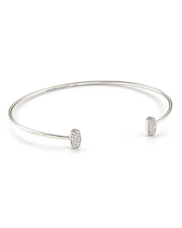 Marisa 14K White Gold Cuff Bracelet In White Diamond^Kendra Scott Flash Sale
