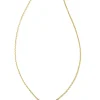 Marisa 14K Yellow Gold Oval Solitaire Pendant Necklace In White Diamond^Kendra Scott Clearance