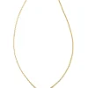 Marisa 14K Yellow Gold Oval Solitaire Pendant Necklace In Black Diamond^Kendra Scott Hot